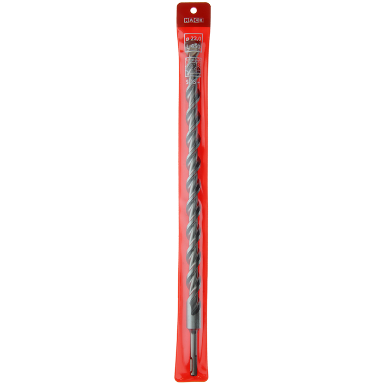Mack 1018496 - Taladro percutor sds + 22x450mm | 5 piezas
