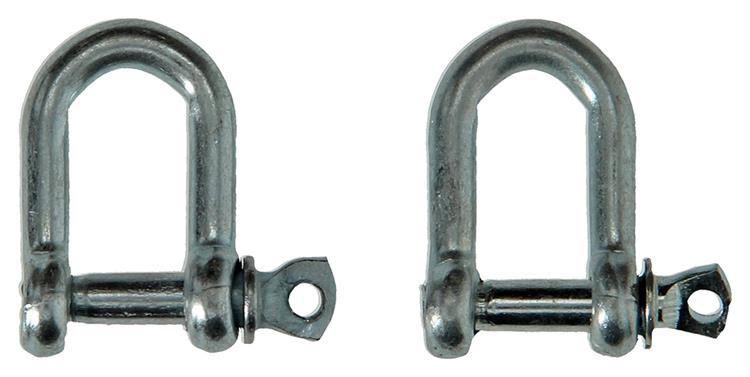Mack 1008521 - 2 griffe dritte 5mm zincate | 10 pezzi