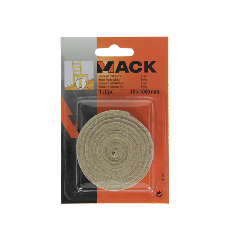 Mack 1047717 - super feltro autoadesivo beige 10 x 1000 mm 1 pz pz | 12 pezzi