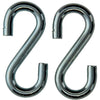 Mack 1008522 - 2 ganchos en S abiertos 8,0 x 75 mm galvanizados | 10 piezas