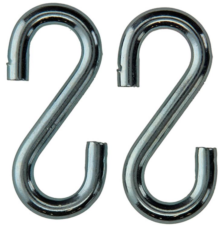 Mack 1008522 - 2 ganchos en S abiertos 8,0 x 75 mm galvanizados | 10 piezas