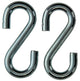 Mack 1008522 - 2 ganchos en S abiertos 8,0 x 75 mm galvanizados | 10 piezas