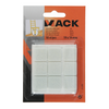 Mack 1047727 - pastiglia in feltro autoadesiva bianca 19 x 19 mm 18 pz | 12 pezzi