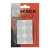 Mack 1047697 - pastiglia in feltro autoadesiva bianca ø 22 mm 12 pz | 12 pezzi