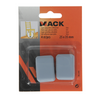 Mack 1047740 - pastiglia super scorrevole autoadesiva grigia 25 x 35 mm 4 pz | 12 pezzi