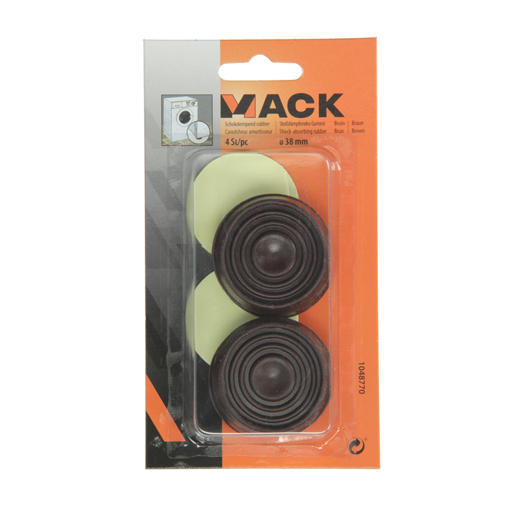 Mack 1048770 - gomma ammortizzante marrone ø 40 mm 4 pz | 6 pezzi