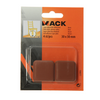 Mack 1048777 - pastiglia super scorrevole autoadesiva marrone 30 x 30 mm 4 pz | 12 pezzi