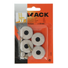 Mack 1048782 - feltro rinforzato + vite marrone ø 30 mm 4 pz | 6 pezzi