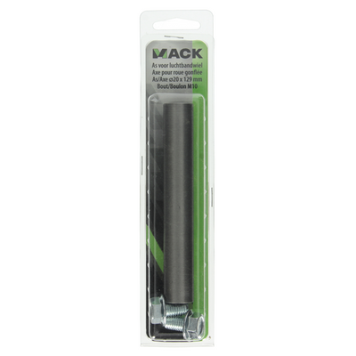 Mack 1060244 - asse 20x129, alesaggio m10 + 2 viti di fissaggio m10 | 5 pezzi