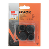 Mack 1048756 - tappo in gomma nero ø 12 mm 4 pz | 6 pezzi