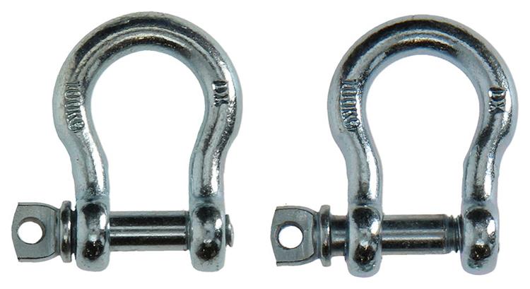 Mack 1008528 - 2 mordazas ovaladas 6mm galvanizadas | 10 piezas