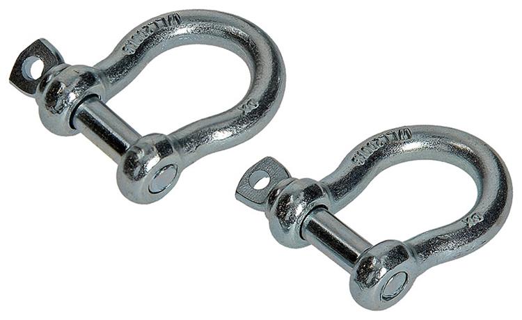 Mack 1008529 - 2 mordazas ovaladas 8mm galvanizadas | 10 piezas