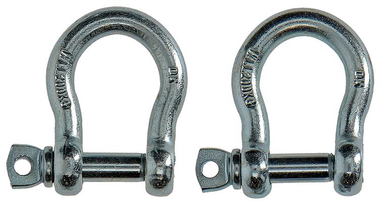 Mack 1008529 - 2 mordazas ovaladas 8mm galvanizadas | 10 piezas