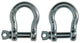 Mack 1008529 - 2 mordazas ovaladas 8mm galvanizadas | 10 piezas