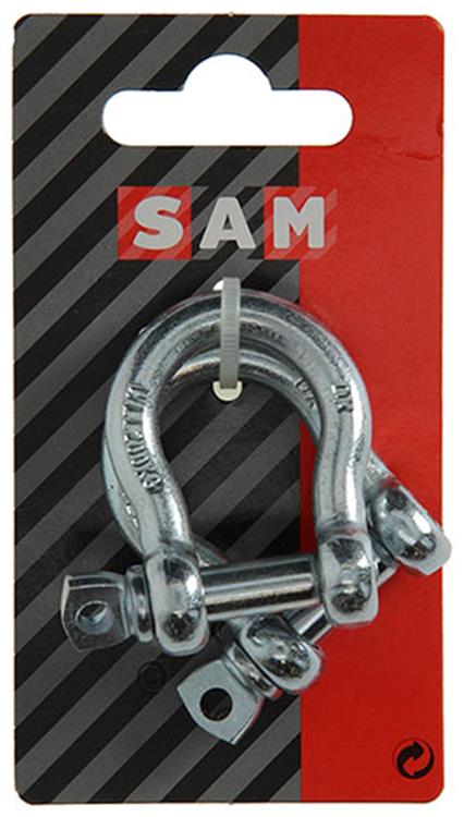 Mack 1008529 - 2 mordazas ovaladas 8mm galvanizadas | 10 piezas