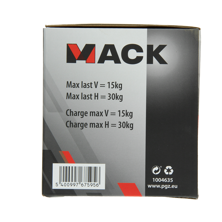 Mack 1004635 - ventosa simple roja ø 12 cm | 4 piezas