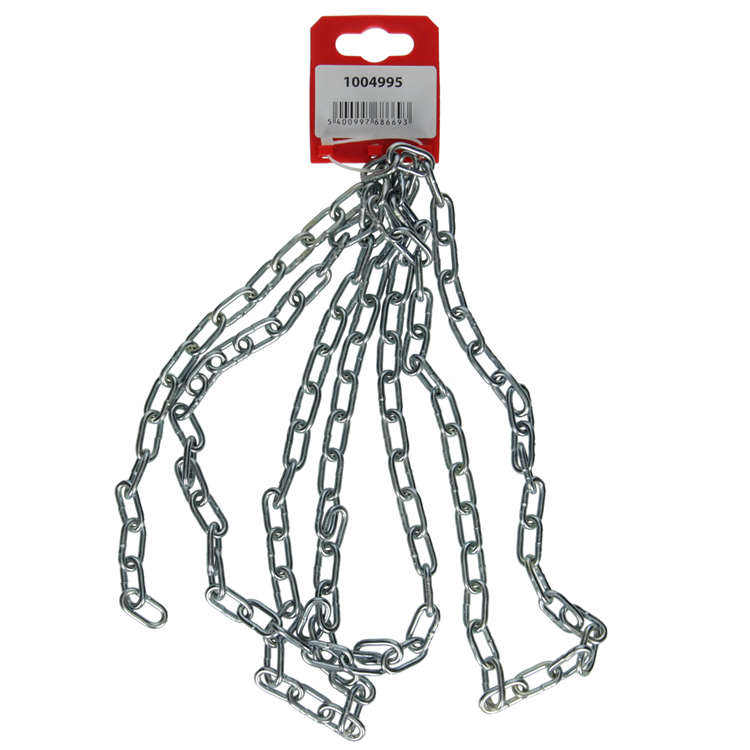 Mack 1004995 - eslabón de cadena corto din5685-2ø 3mm l 16mm 2m ancho 40 kg | 5 piezas