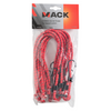 Mack 1006829 - correa elástica 8 ganchos roja | 5 piezas
