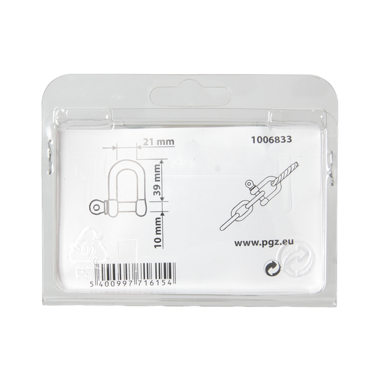 Mack 1006833 - 2 chaflanes galvanizado recto bl 3 8 pulgadas -10mm | 5 piezas