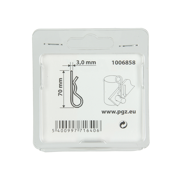 Mack 1006858 - 2 circlips simples galvanizados 3mm bl | 5 piezas