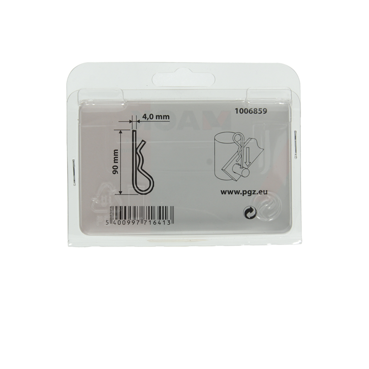 Mack 1006859 - 2 circlips simples galvanizados 4mm bl | 5 piezas