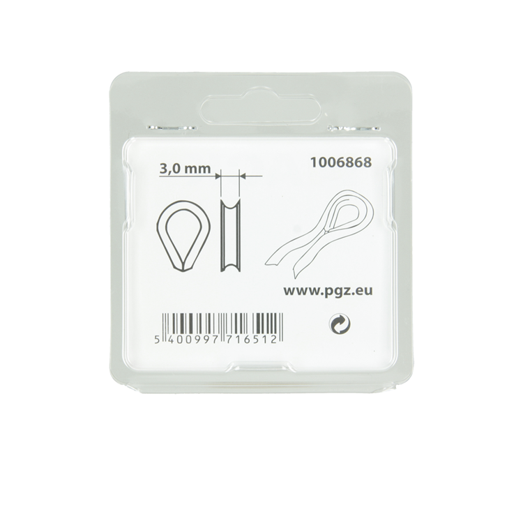 Mack 1006868 - 4 manguitos galvanizados bl 3mm | 5 piezas