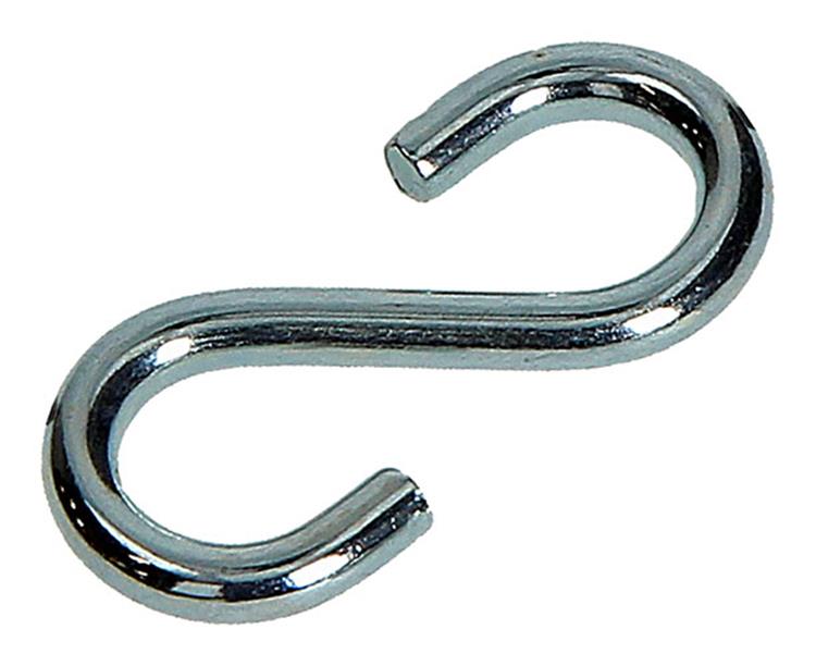 Mack 1008534 - 2 ganchos en S abiertos 4,4 x 40 mm galvanizados | 10 piezas