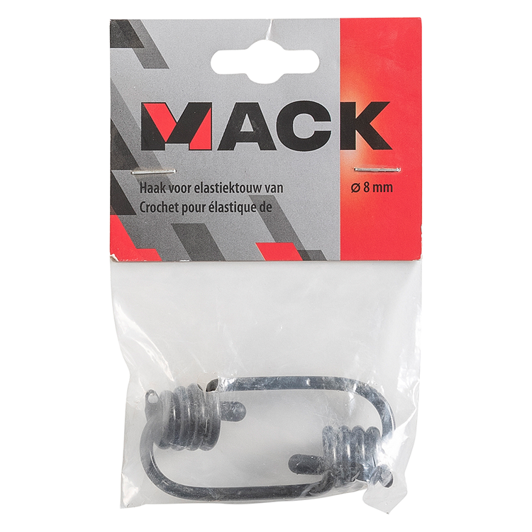 Mack 1006911 - 2 ganchos para cuerda elástica 8mm | 5 piezas