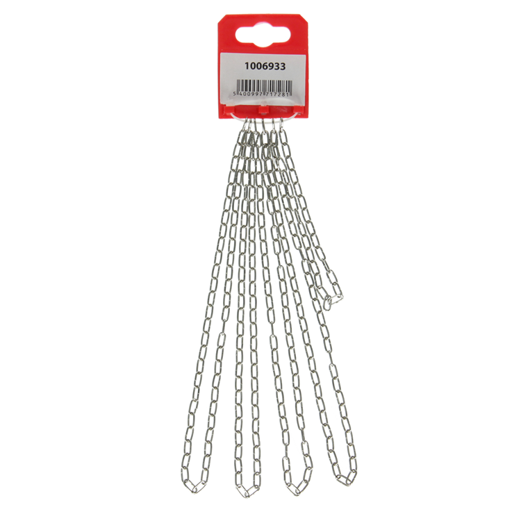 Mack 1006933 - cadena de cuco niquelada ø 1,1mm l 7mm 2m | 5 piezas