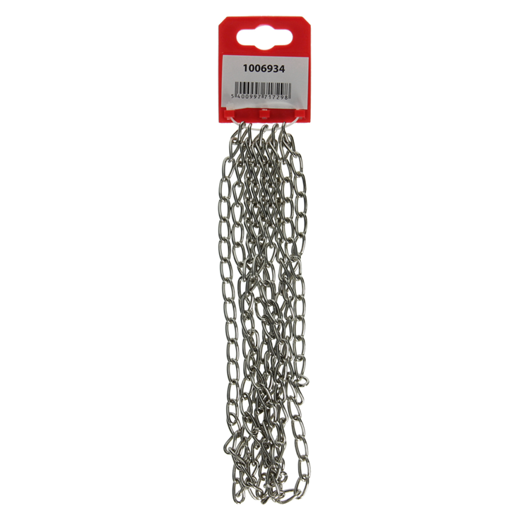 Mack 1006934 - cadena gourmette niquelada ø 2mm l 12,4mm 2m | 5 piezas