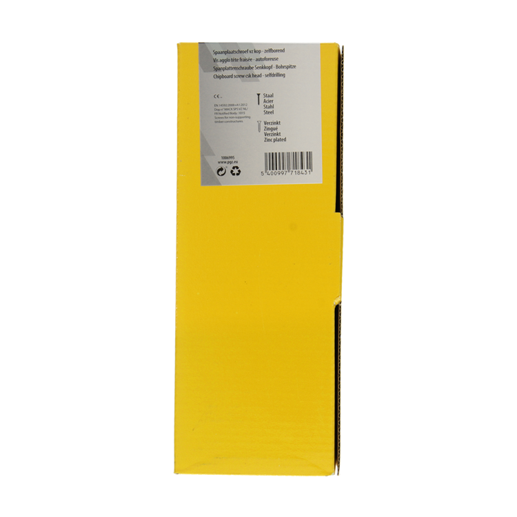 Mack 1006995 - chip plsrf. vzkop-selfb amarillo galvanizado 50 piezas 6 x 180 mm | 1 pieza