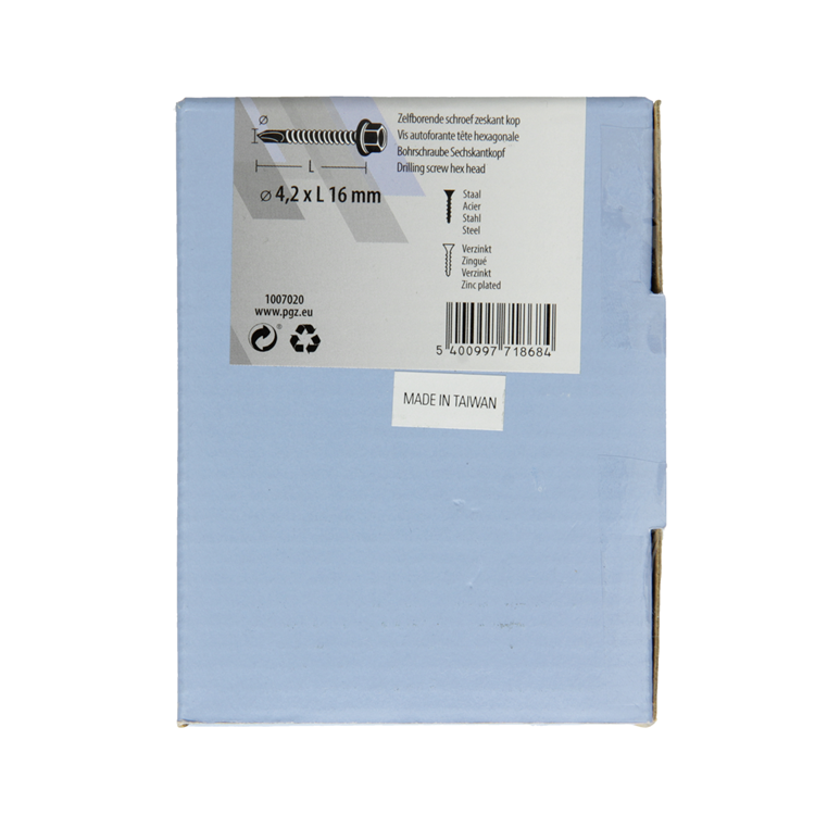 Mack 1007020 - tornillo hexagonal autoperforante 200 200 uds 4,2x16mm | 5 piezas