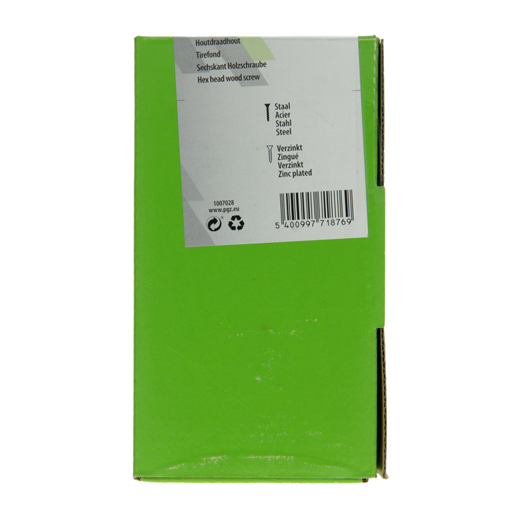 Mack 1007028 - perno rosca madera acero galvanizado 200 piezas 6 x 30 mm | 3 piezas