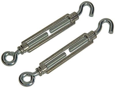 Mack 1008541 - 2 tenditori occhio + gancio m8 x 110mm zincato | 10 pezzi
