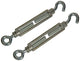Mack 1008541 - 2 tensores ojo + gancho m8 x 110mm galvanizado | 10 piezas