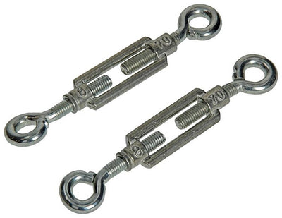 Mack 1008542 - 2 tenditori 2 occhi m8 x 70mm zincati | 10 pezzi