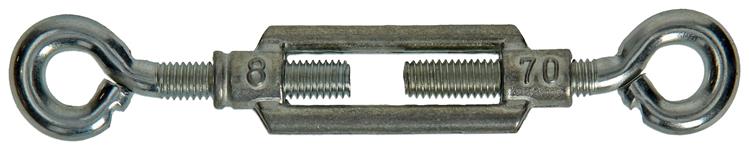 Mack 1008542 - 2 tensores 2 ojales m8 x 70mm galvanizados | 10 piezas