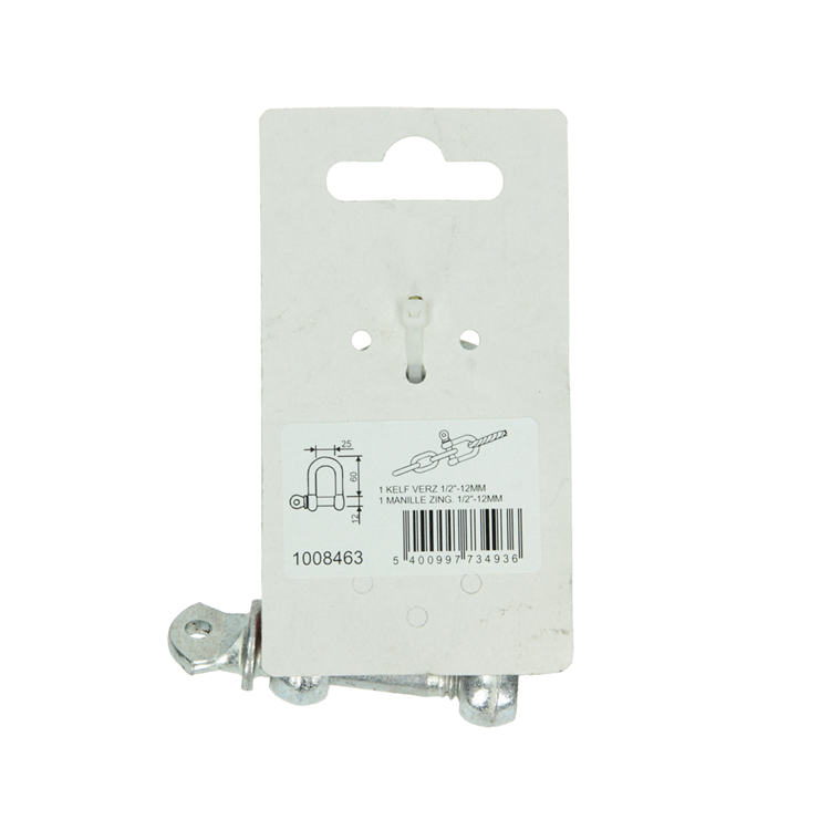 Mack 1008463 - 1 chaflán recto 12mm galvanizado | 10 piezas