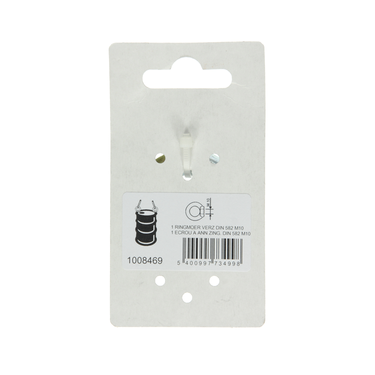Mack 1008469 - 1 abrazadera DIN 582 m10 galvanizada | 10 piezas