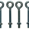 Mack 1008545 - 4 cáncamos + tuerca m5 x 40mm galvanizados | 10 piezas