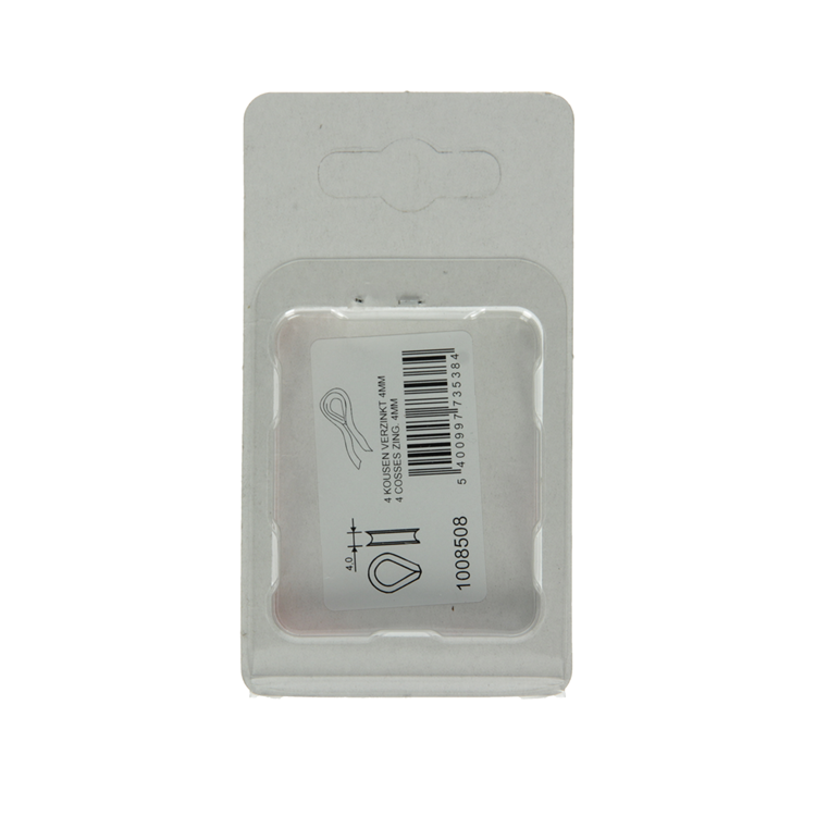 Mack 1008508 - 4 vasos 4mm galvanizados | 10 piezas