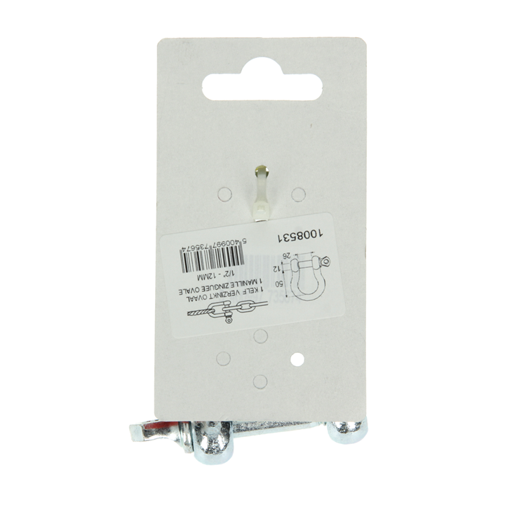 Mack 1008531 - 1 kelf ovalado 12mm galvanizado | 10 piezas
