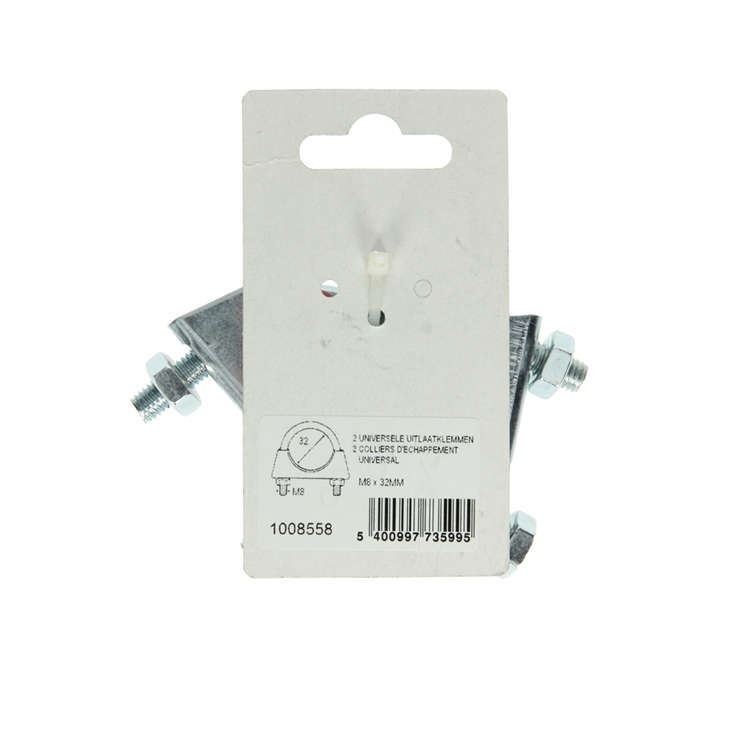 Mack 1008558 - 2 abrazaderas de escape uni. m8x32mm | 5 piezas