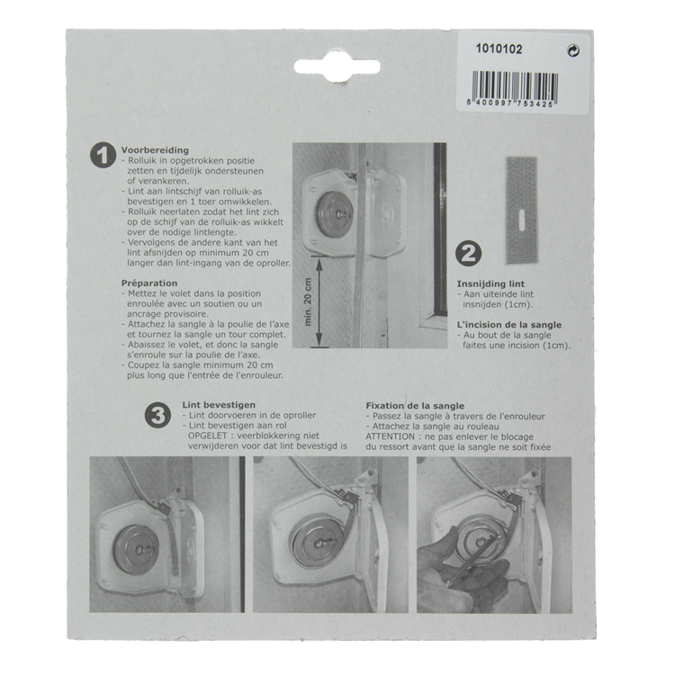 Mack 1010102 - 1 carrete de cinta orientable blanco 6m 14mm | 5 piezas