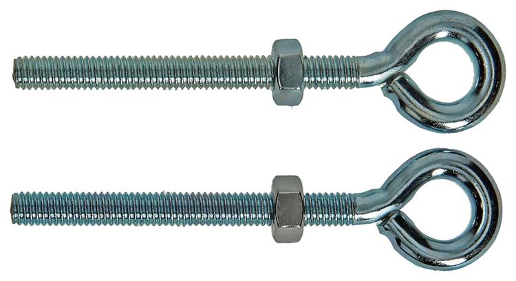 Mack 1008548 - 2 cáncamos + tuerca m6 x 60mm galvanizados | 10 piezas