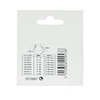 Mack 1015897 - Tarjeta 2 anillos tensores galvanizados 11x17mm | 10 piezas