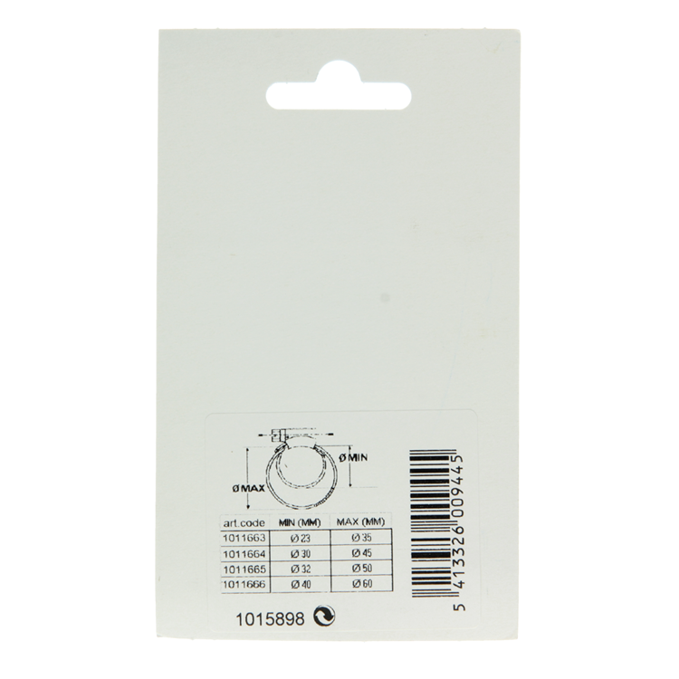 Mack 1015898 - abrazadera de manguera galvanizada 13-20mm 2uds | 10 piezas