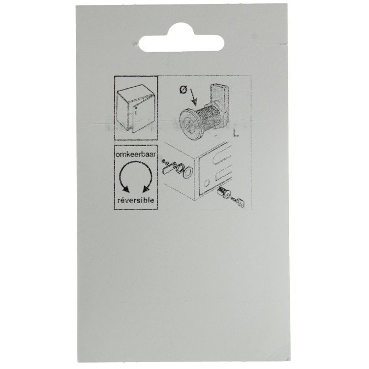 Mack 1013582 - Cerradura para armario 1 letra cromada 13mm | 5 piezas