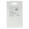 Mack 1013583 - Cerradura para armario 1 letra cromada 22mm | 5 piezas