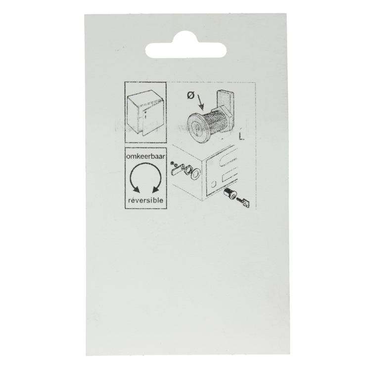 Mack 1013583 - Cerradura para armario 1 letra cromada 22mm | 5 piezas